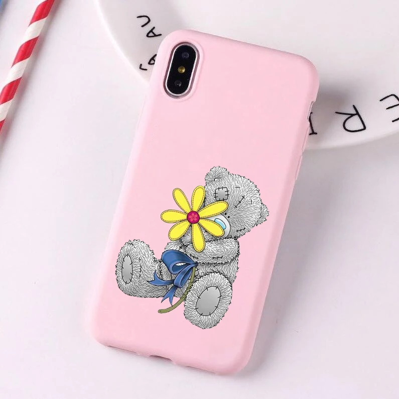 Tatty Teddy Me To You медведь Мягкий силикон конфетный чехол для телефона 6plus 7 7plus 8plus X XS XR