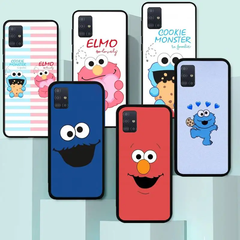 

Sesame-Street-Cookies Monster Elmo Phone Case for Huawei P40 P30 P20 P10 P9 P8 Pro Lite Plus P SMART 2019 9 Lite 2016 Cover