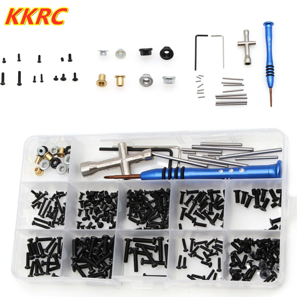 

Комплект крепежных винтов WLtoys 144001 M2 M2, 5 M3, торцевой ключ, поворотный рычаг винты штыря, для 1/14, запасные части для радиоуправляемых автомобил...