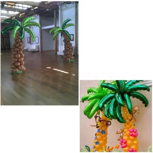 10 шт. X 36 дюймов тропическая Пальма воздушные шары листья зеленый пляж большие