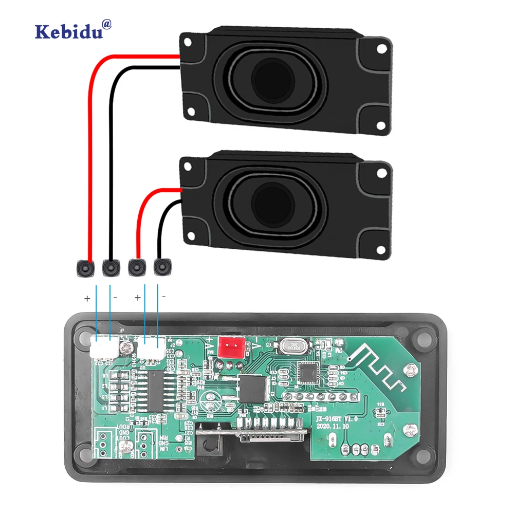 Kebidu 2pcs Portable speaker coaxial loudspeaker 5 W 4 ohm For TV PC Full Range Dual Vibration membrane Audio Sound box - купить по