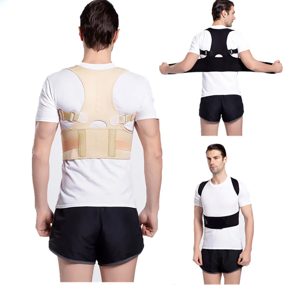 Adjustable Magnetic Therapy Posture Corrector Brace Shoulder Corset Back Support Belt for unisex Straight Health Care | Спорт и