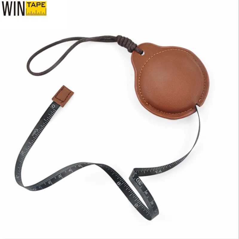 

WINTAPE Leather Tape Measure 150cm Tape Tool Measure For Body Fabric Sewing Tailor Measurements Tape Retractable Mini Ruler