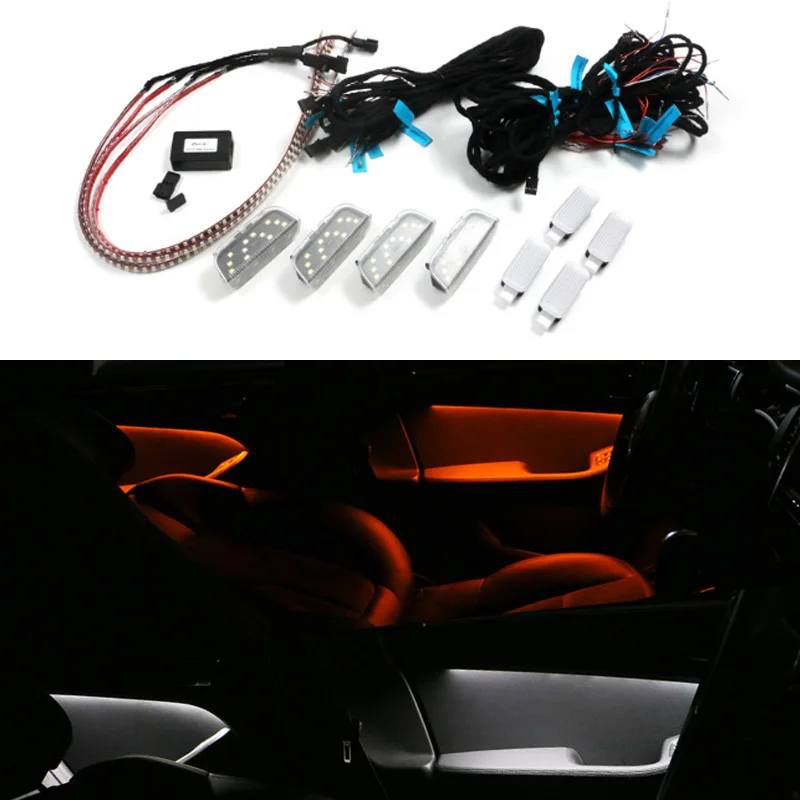 3 цвета Автомобильный интерьер светодиодный атмосферсветильник для porsche cayenne macan