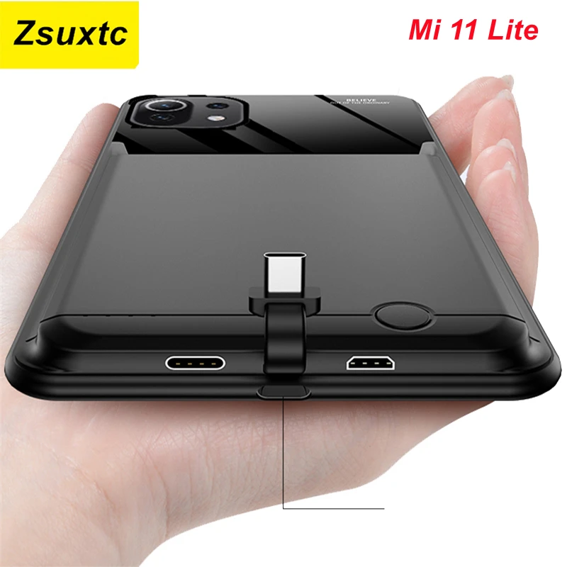 

Чехол-аккумулятор для Xiaomi Mi 11 Lite, 10000 мАч