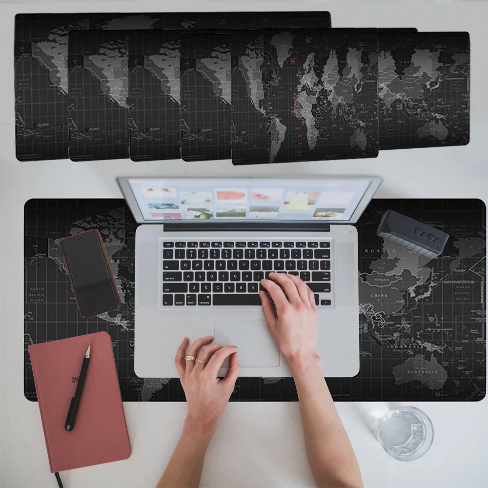 

Large Mouse Pad XXL Pc Gamer Office Computer Desk Mat Non-slip Natural Rubber Big World Map Mouse Pads Gaming Accessories