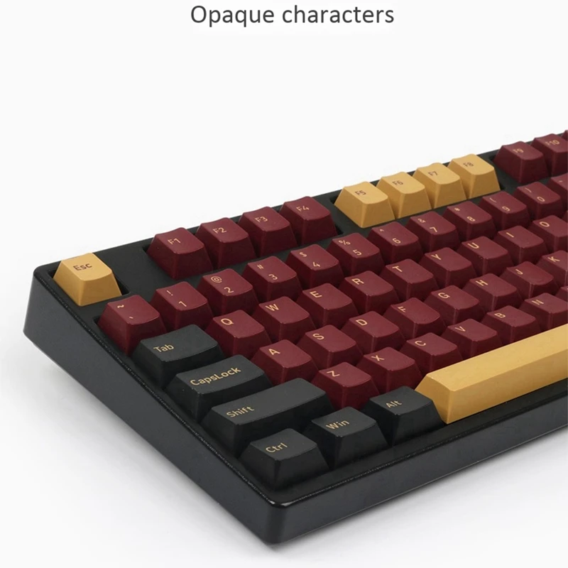2 Pcs Suitable for Original High 2-Color Molding Red Samurai Night Running Olivia 2-Color PBT Keycap Purple & Red