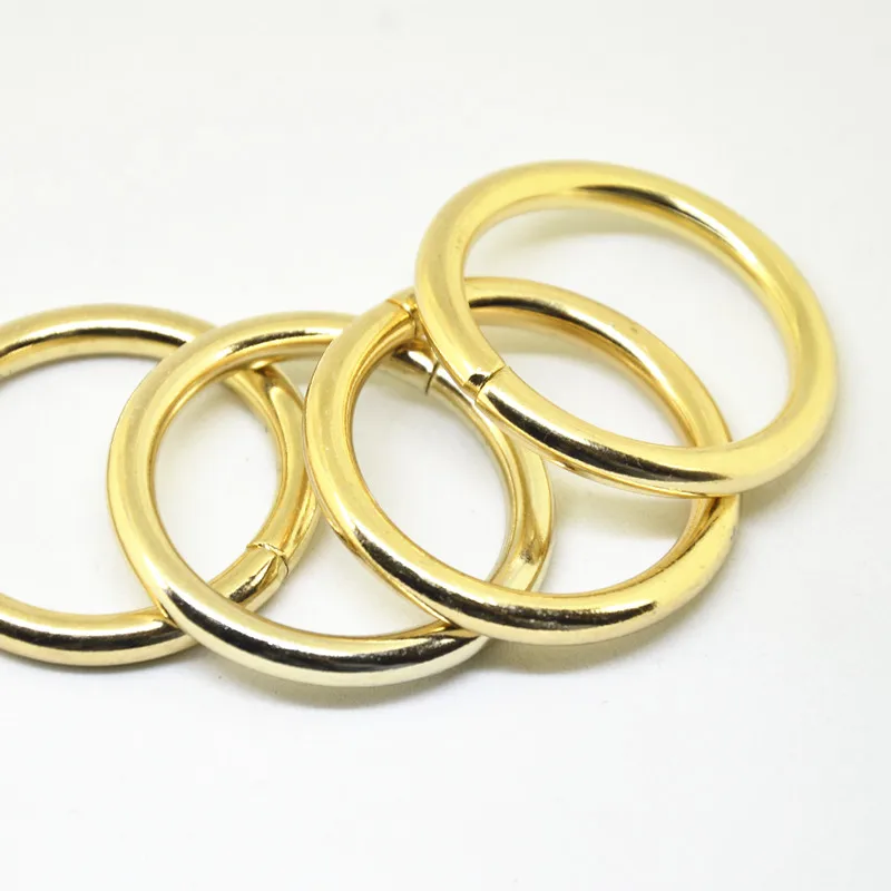 20pcs/lot Gold Circle O Ring Unwelded Thickness Metal Shoes Bags Belt Buckles Hardware Carft Strap Parts DIY 38mm | Дом и сад