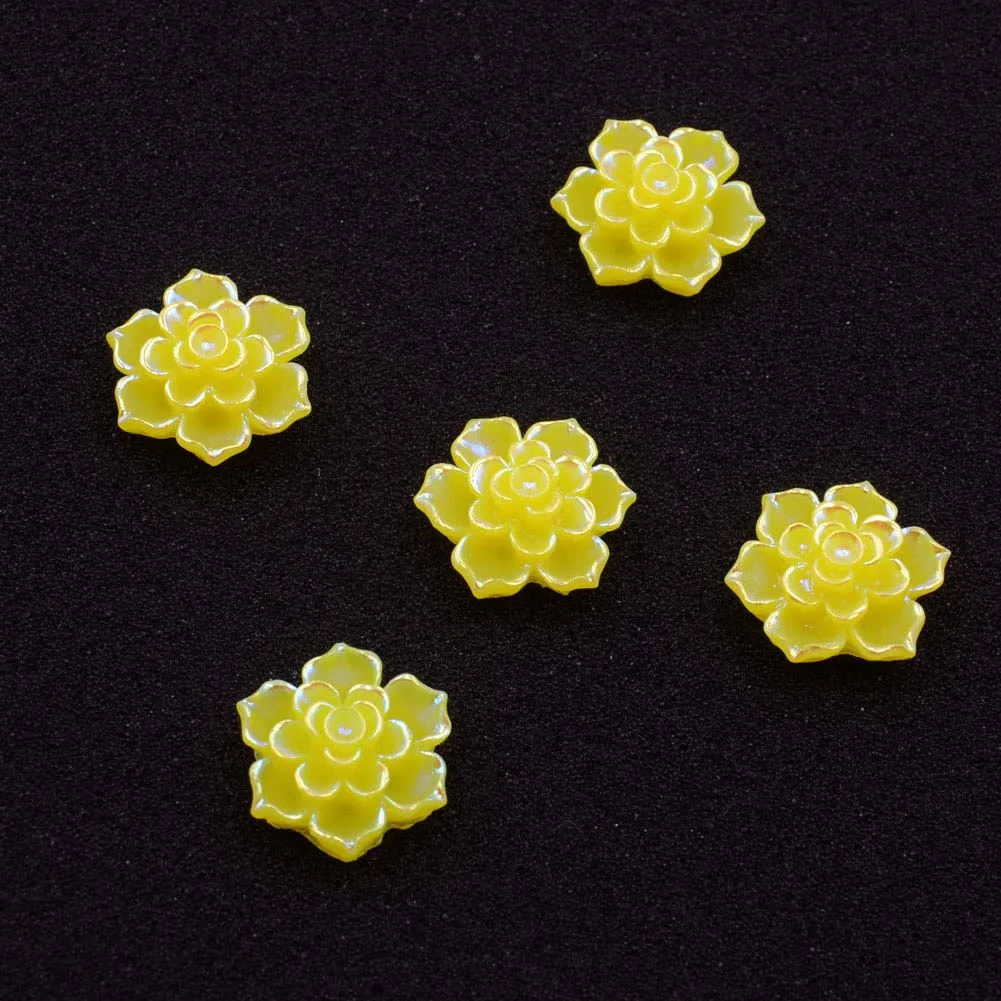 

BOLIAO Плоские цветочки из смолы 20 шт.