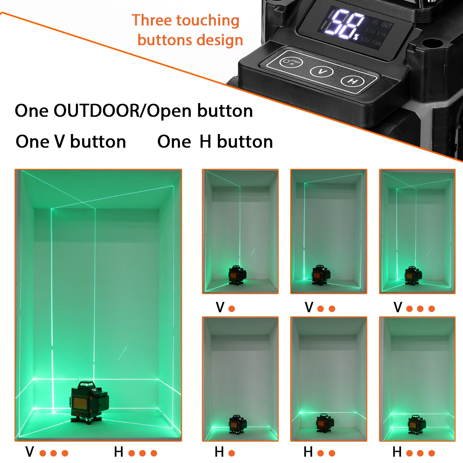 Многофункциональный лазерный уровень с 16 линиями 4D инструмент для лазерного