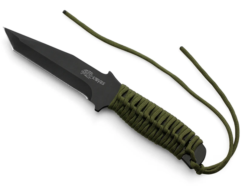 Нож с фиксированным лезвием 8CR13MOV стальные Прямые ножи и футляр для самообороны