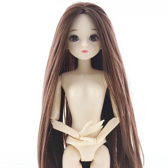 STYLE 10 1/6 BJD куклы 20 шарниров куклы 4D глаза 30 см кукла длинные волосы парик женский голый обнаженный тело куклы игрушки для девочек игрушки для детей - Цвет: STYLE 10