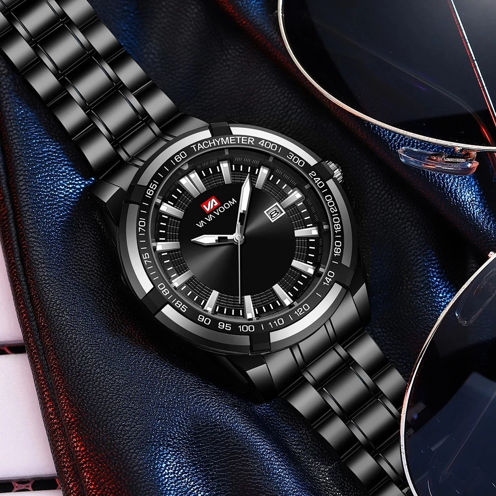 Новинка 2023 мужские часы классический дизайн модные деловые черные золотые