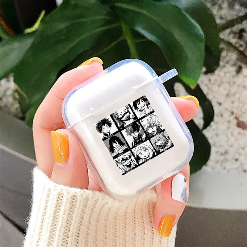 Чехол для наушников Airpods 2 1 чехол беспроводных с милыми персонажами моя геройская