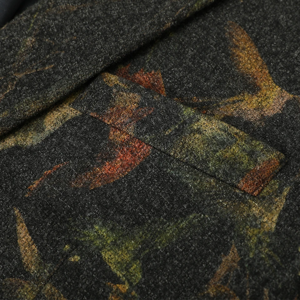 Легкая в уходе износостойкая модная мужская куртка с 3D принтом птиц качественный