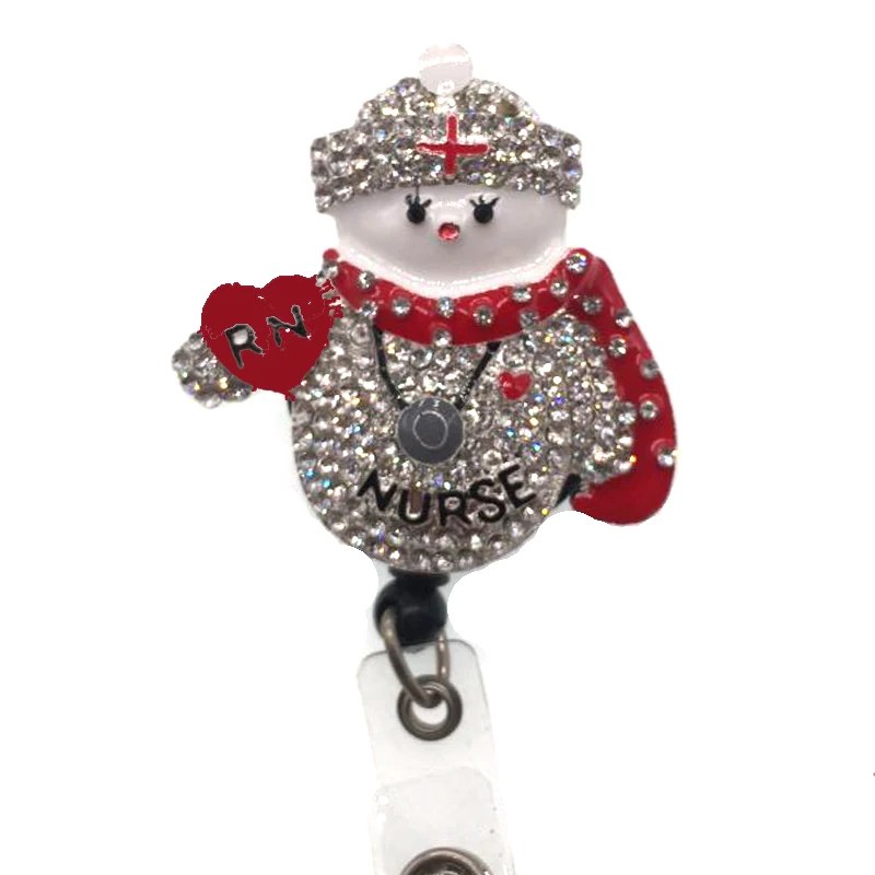 cartoon nurse scrubs retractable id badge holder reel for accessories | Украшения и аксессуары