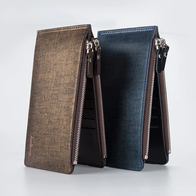 

Мужской тонкий бумажник большой емкости