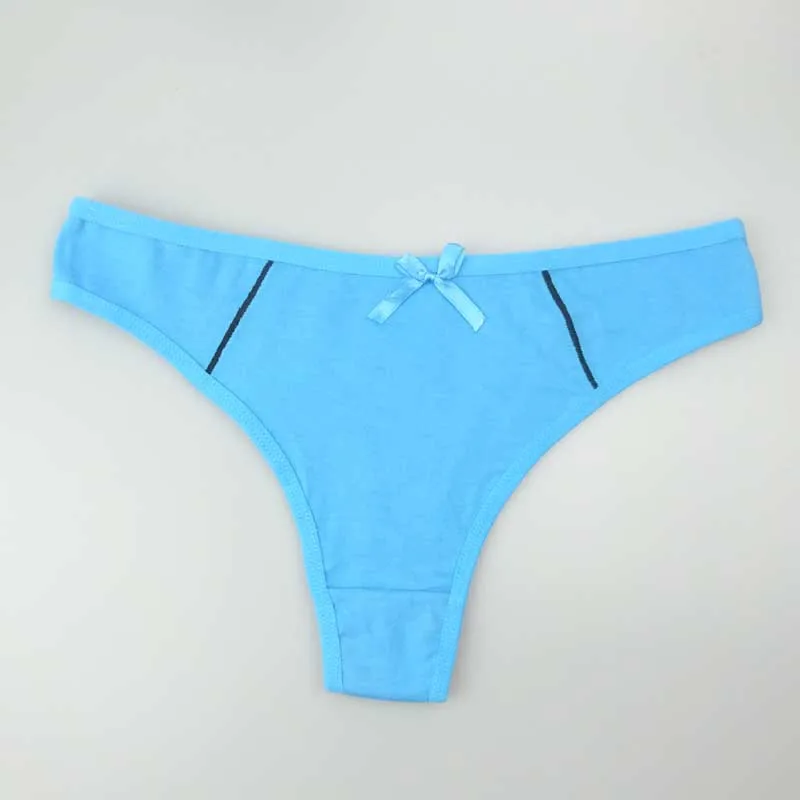Женские хлопковые стринги Moonflame однотонные 5 шт./лот M L XL 87333|Женские трусики| |