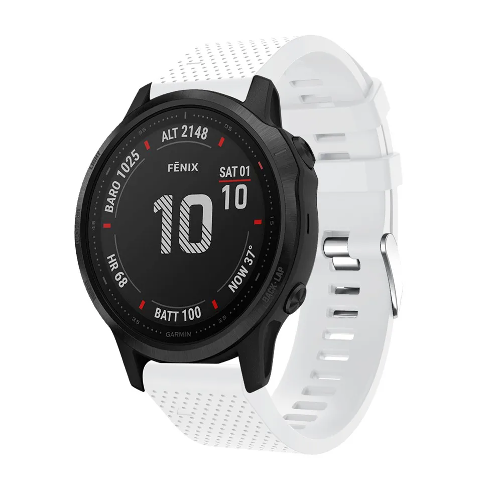 20 мм ремешок для часов Garmin Fenix 6S часы с быстрым выпуском легко подходят силиконовый ремешок на запястье ремни для Garmin Fenix 5s Plus ремень