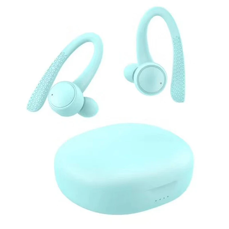 Мятный TWS 5,0 беспроводные Bluetooth наушники T7 Pro Hi-Fi стерео беспроводные наушники Спортивная гарнитура с зарядным устройством для телефона - Цвет: Мятный