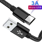 Кабель Micro USB MUSTTRUE 3A для быстрой зарядки, нейлоновый провод для передачи данных для Xiaomi Redmi Note 5 Pro