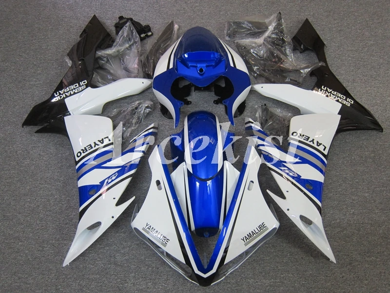 

New ABS Motorcycle whole Fairings kits Fit For Yamaha YZF-1000 R1 2004 2005 2006 04 05 06 Fairing bodywork set Cool blue white