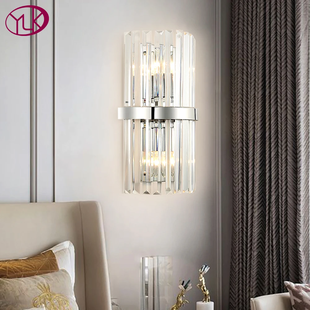 Современные хромированные прикроватные лампы настенный светильник для спальни