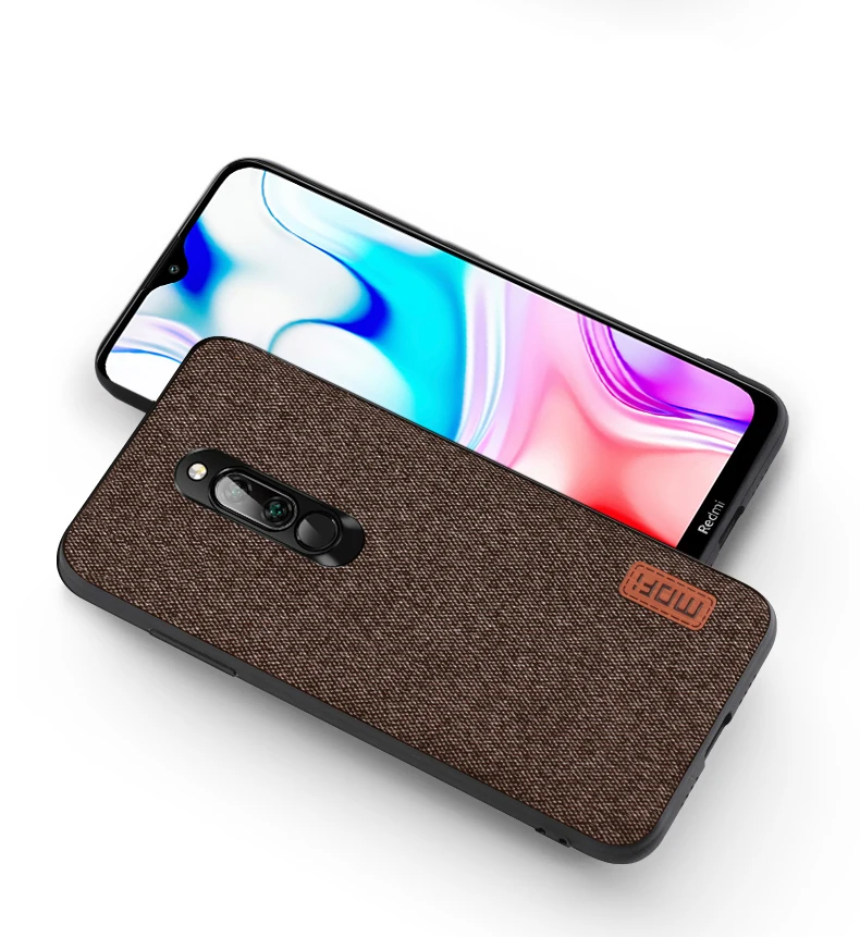 Для Xiaomi Redmi 8 чехол MOFi Redmi 8A ударопрочный тканевый магнит корпус оболочка бизнес силиконовый чехол