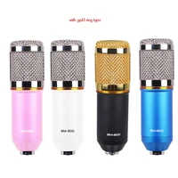 unidirectional condenser vocal microphone with xlr cable bracket metal recording microphone for studio podcasting streaming