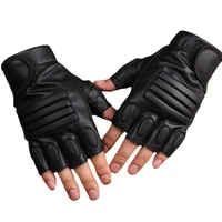 men half finger tactical gloves solid antiskid sports outdoor mittens climbing bicycle gym training gloves