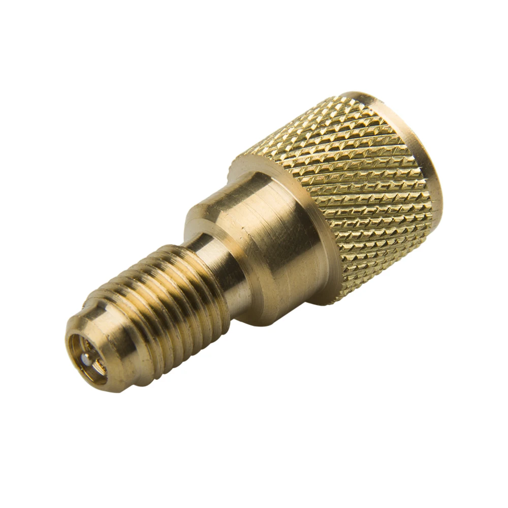 

R134a Brass Adapter 1/4" Male to 1/2" ACME Female Charging Hose to Vacuum Pump