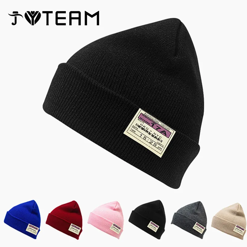 

Fashion Beanies Knitted Hat Autumn Winter Skullies Hat Female Bonnet Unisex Warm Solid Beanie Caps for Men Women Chapeu Feminino