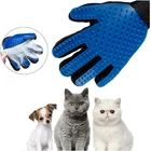 Резиновые перчатки для домашних животных, варежка, очистка, удаление шерсти животных, щетка, чесалка для собак, кошек, расчесывание, массаж