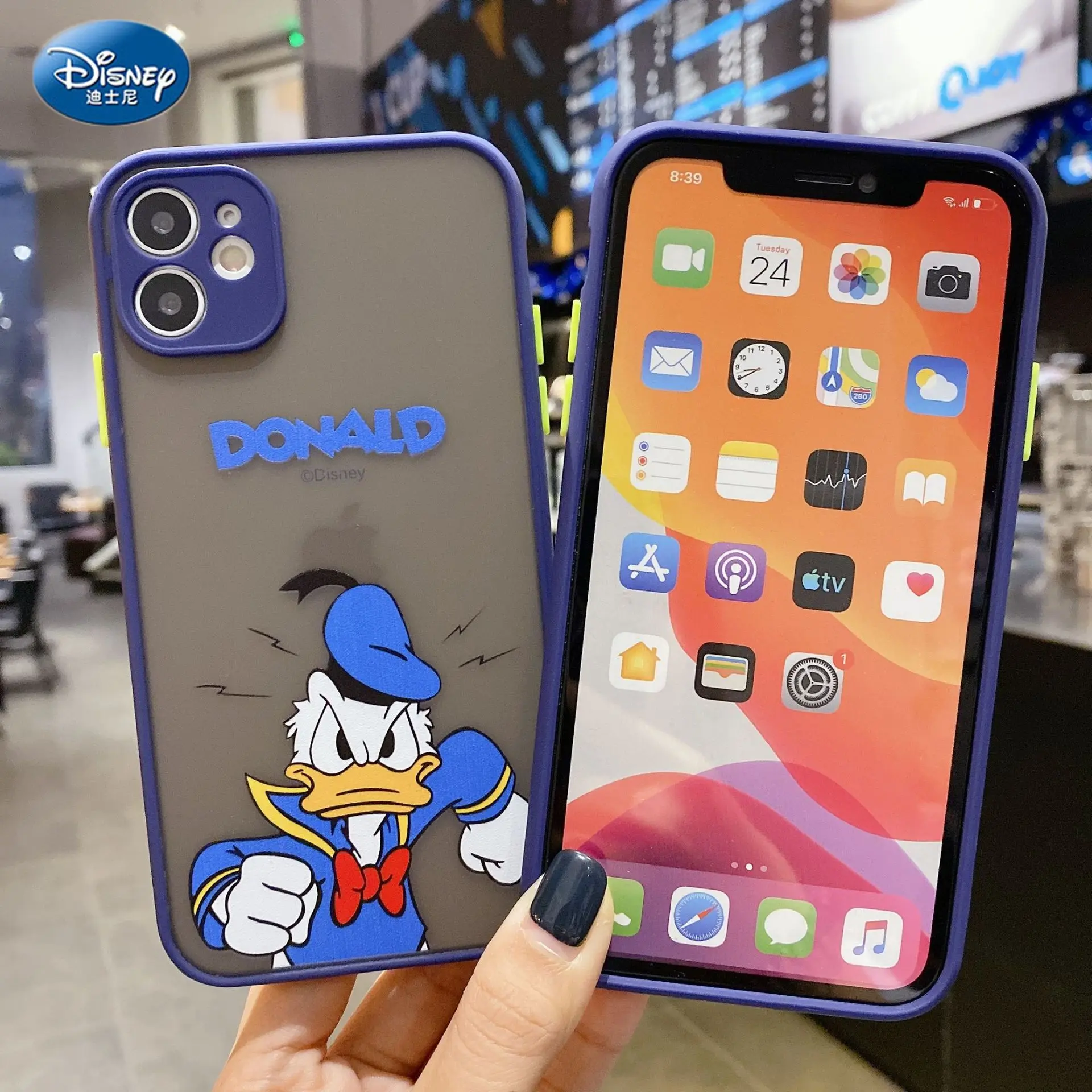 

Силиконовый чехол DISNEY 2021 с Дональдом Даком для IPhone 11 Pro Xs 7 8 Plus, официальный жидкий силиконовый чехол с полным покрытием
