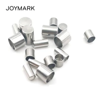 1 0mm 10mm 17 sizes stainless steel end caps leather rope round tail buckle flat cap end closure diy jewelry accessories bxga057