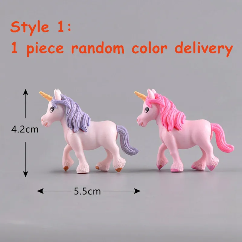 Миниатюрная фигурка единорога 1 шт. для украшения стола | Дом и сад