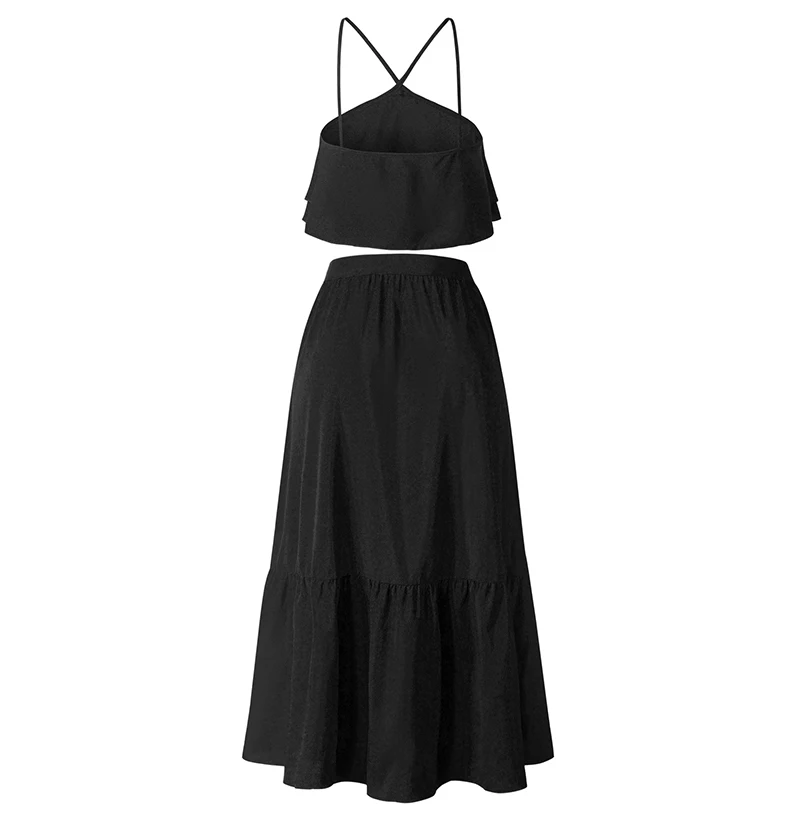 

Zoulv Womens Outfits Sexy 2 Piece Cami Top and Skirt Set Beach High Waist Women Skirts Skirt and Top Women Summer 2 Piece Sets