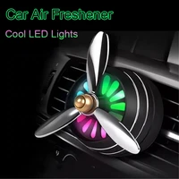 air freshener with led mini conditioning vent outlet perfume clip fresh aromatherapy fragrance car decoration automobiles