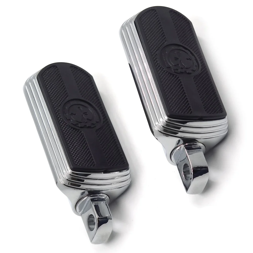 Aftermarket мотоцикл части шестерни череп Great Wall подножки для 84-17 Harley Road King Street Glide Road Glide BLAC