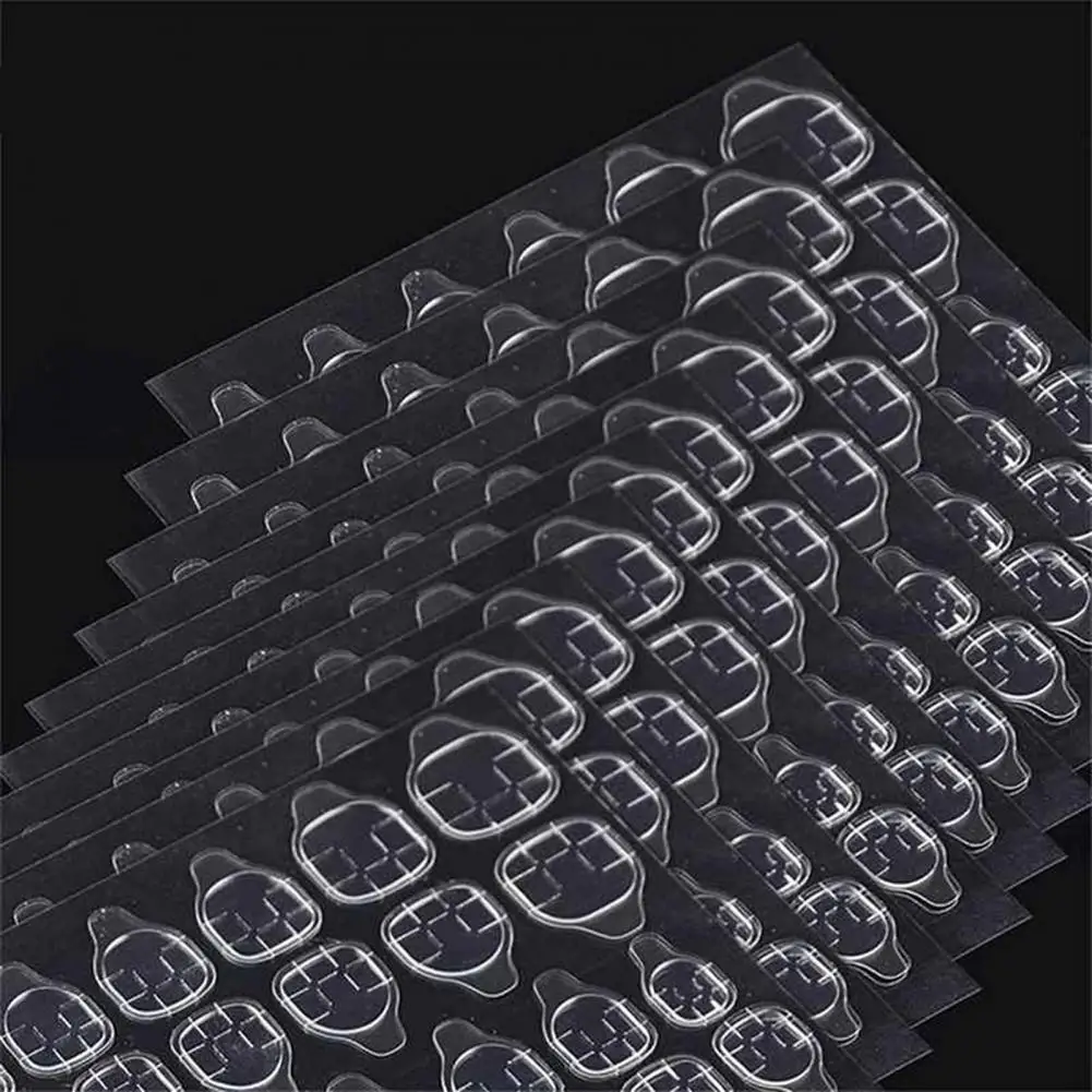 Двухсторонний клей наклейки с лентами гель-гель для накладных ногтей Клей