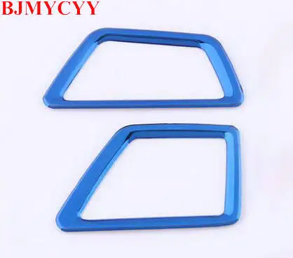 BJMYCYY Нержавеющая Сталь автомобильный передний кондиционер выходное украшение