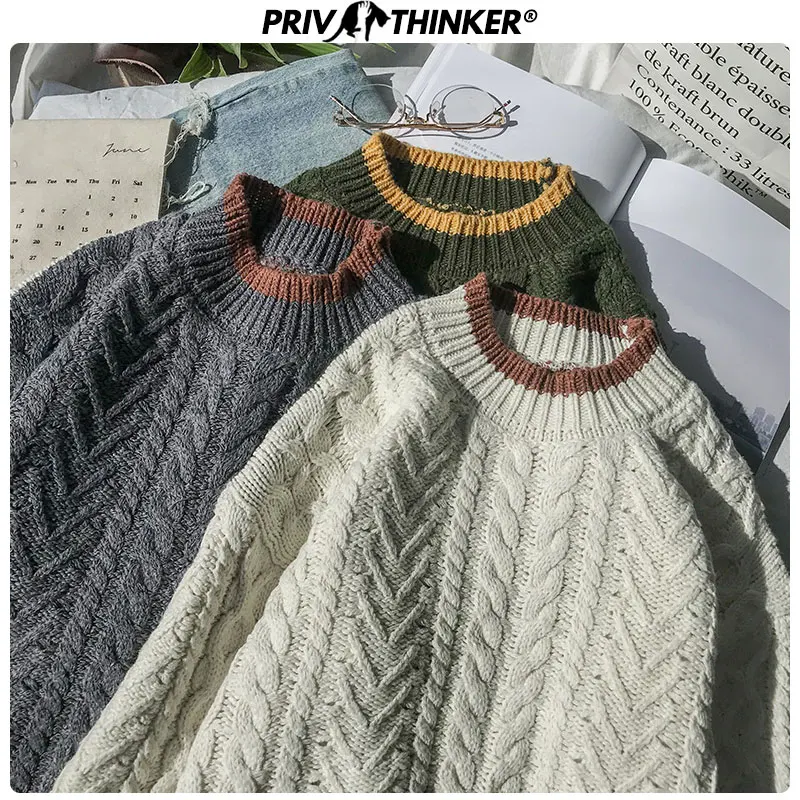 Privathinker Модный женский свитер с круглым вырезом Осень-зима теплый вязаный 2020