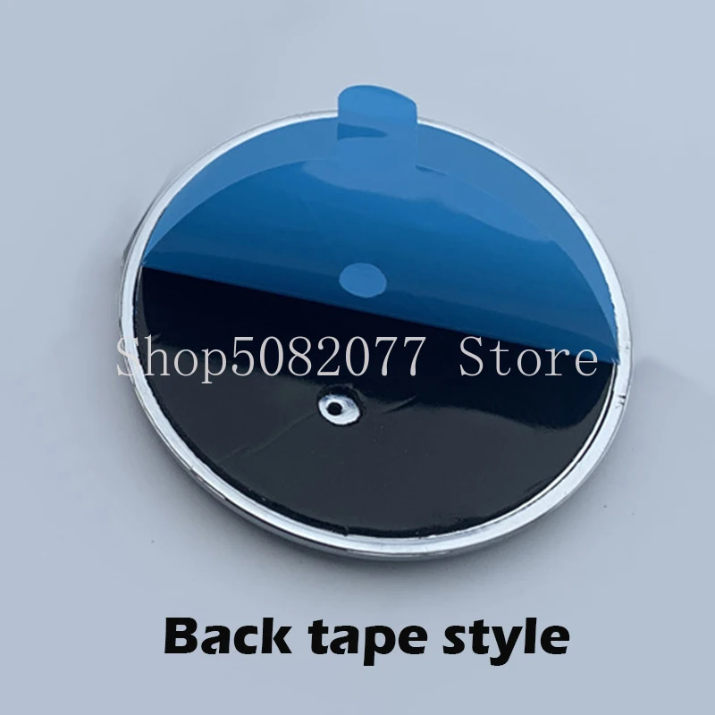 56 мм круглая средняя накладка на капот бейдж черная эмблема хромированная