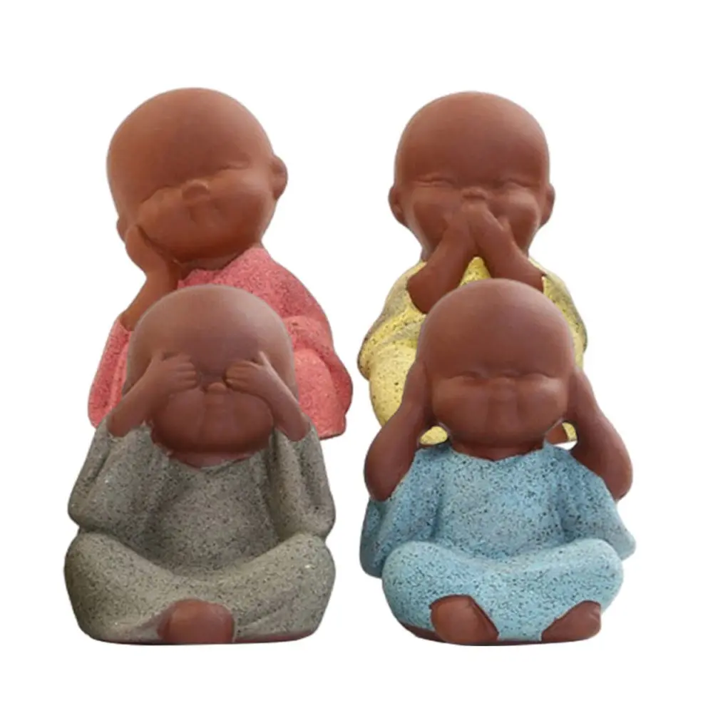 4 шт. керамические декоративные мини-декорации в стиле Дзен | Дом и сад