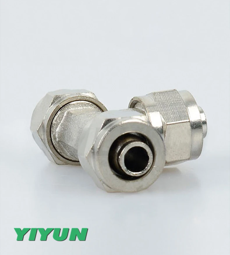 Латунь Т-образного трехходового переменного диаметра быстрого скручивания