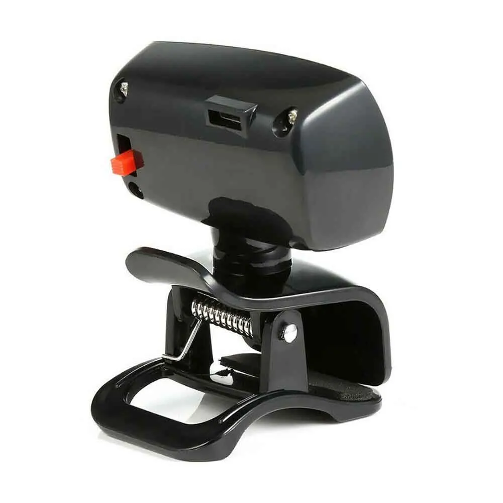 

HD Webcam Plug And Play Live Streaming Video Calling Conferencing 480P 30fps For PC Laptop With Microphone Clip On 3 LED Light