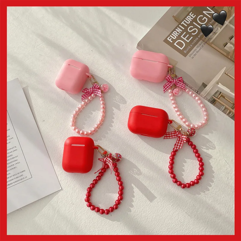 

Simple Bow Bracelet for AirPods Pro Bluetooth Wireless Headset Case 2/3 Generation Soft Shell