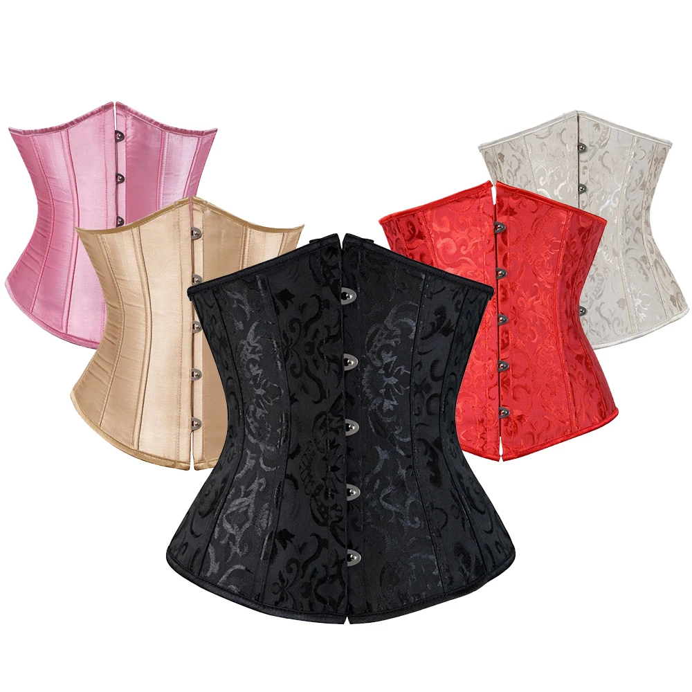 

Gothic Corset Top Underbust Waist Trainer Cincher Bustiers Body Shaper Belt Steampunk Sexy Plus Size Corpete Corselet Bodyshaper