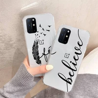 portuguese words rose phone case transparent for oneplus 7 9 8 t pro design shell cover