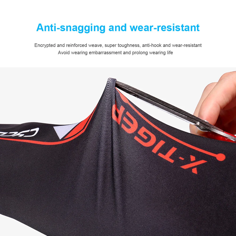1 Double Arm Sleeve Bicycle Uv Protection Ice Silk Breathable Outdoor Sports Super Toughness Not Easy to Fall off | Спорт и